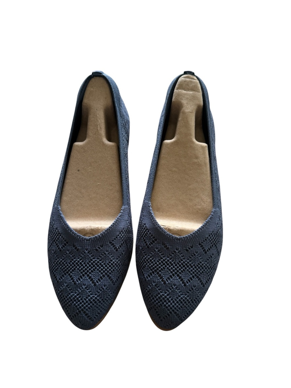 Skechers NWOB Cleo Navy Crochet Wedge-with Grace, size 9